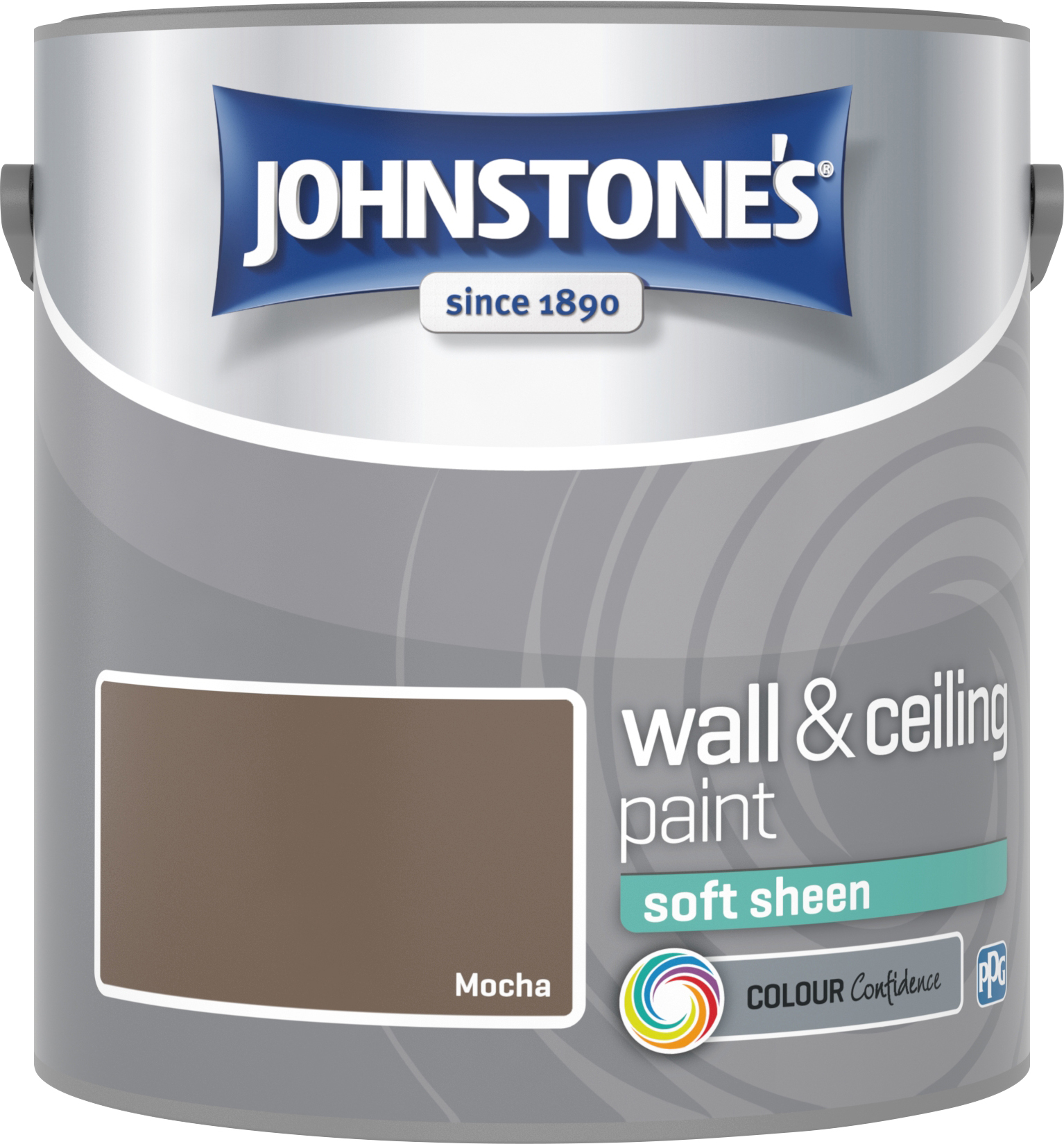 Johnstone's 304150 2.5 Litre Soft Sheen Emulsion Paint - Mocha