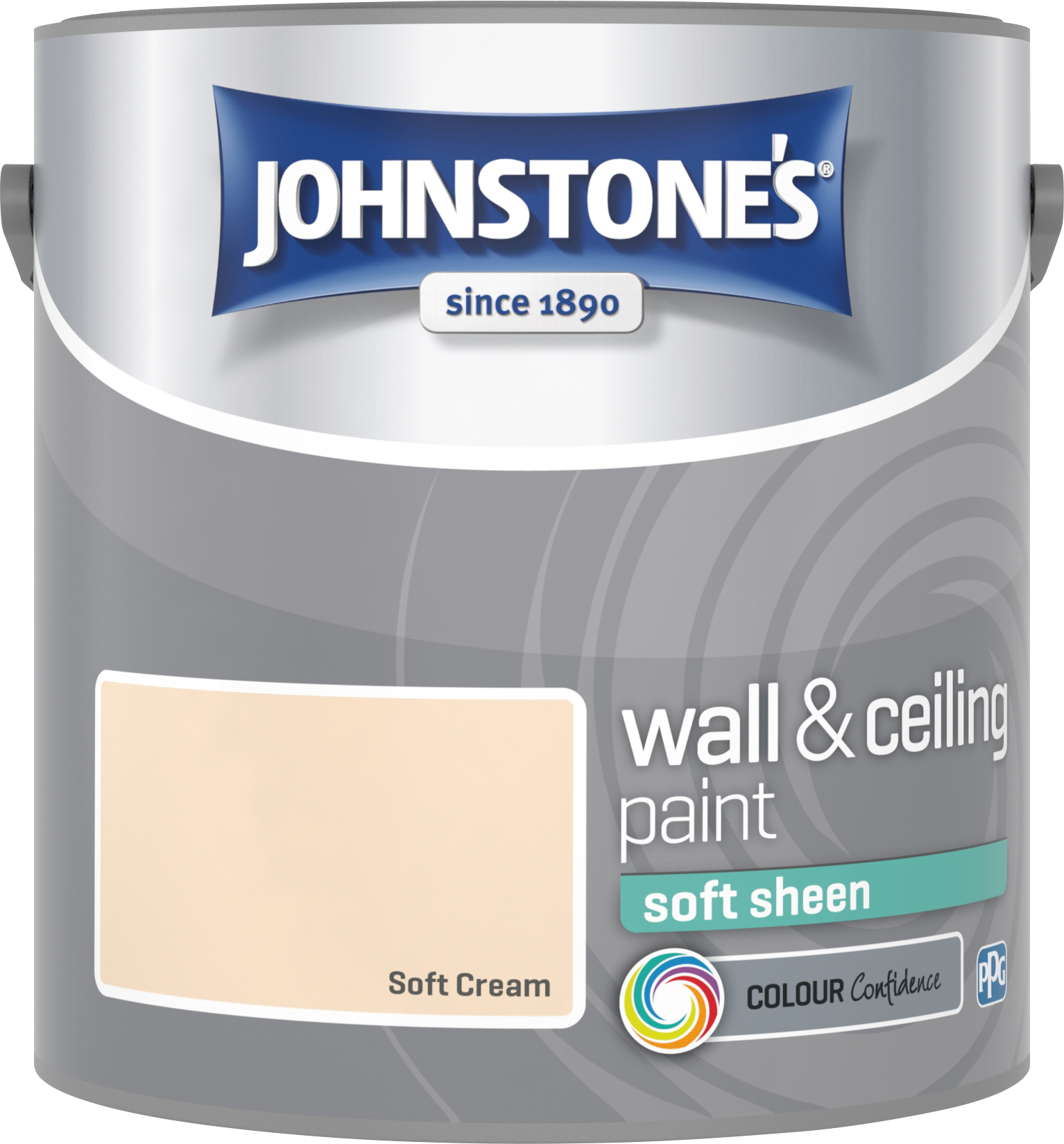 Johnstone's 304160 2.5 Litre Soft Sheen Emulsion Paint - Soft Cream