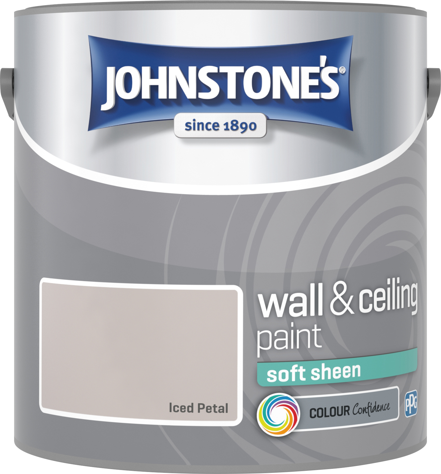 Johnstone's 304168 2.5 Litre Soft Sheen Emulsion Paint - Iced Petal