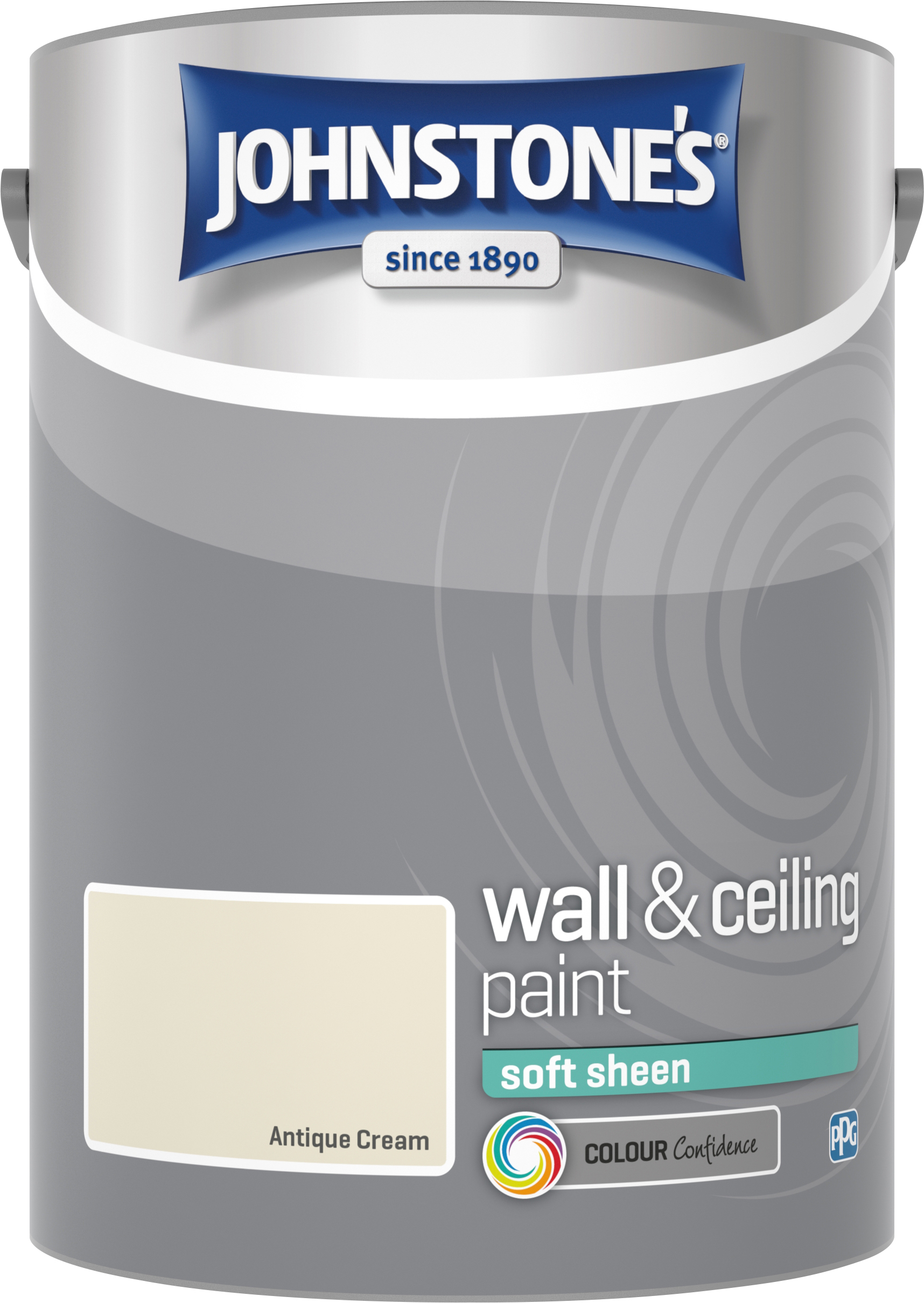 Johnstone's 304181 5 Litre Soft Sheen Emulsion Paint - Antique Cream