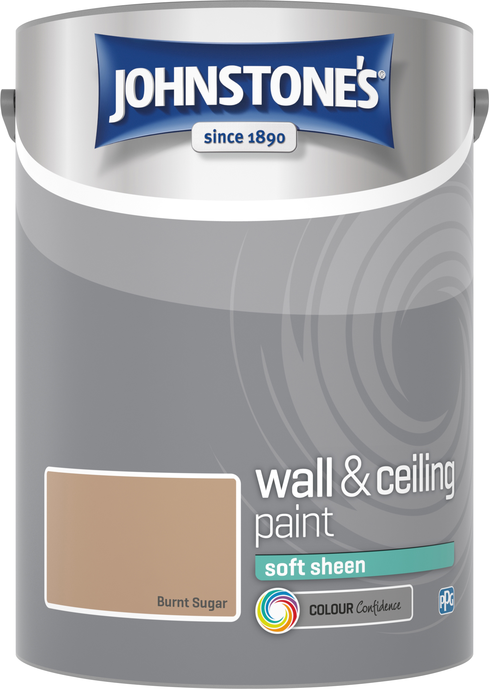 Johnstone's 304183 5 Litre Soft Sheen Emulsion Paint - Burnt Sugar