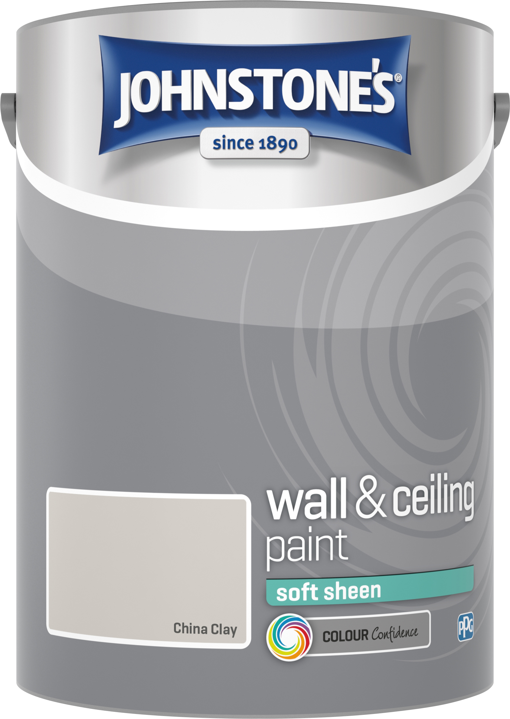 Johnstone's 304184 5 Litre Soft Sheen Emulsion Paint - China Clay