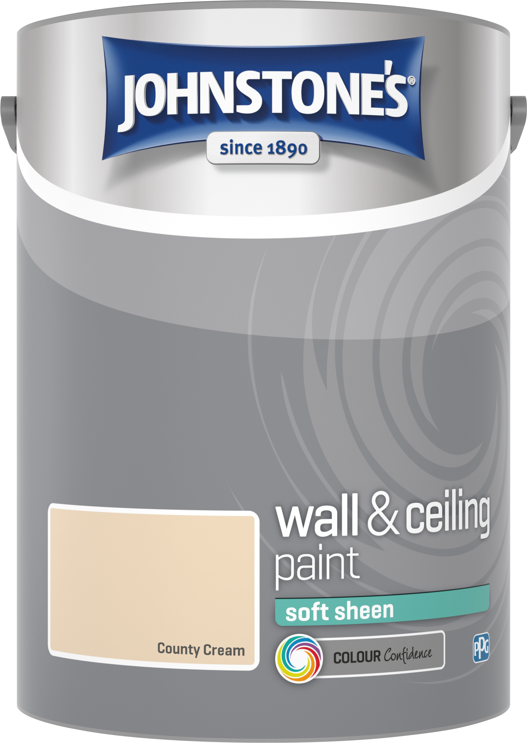 Johnstone's 304187 5 Litre Soft Sheen Emulsion Paint - County Cream