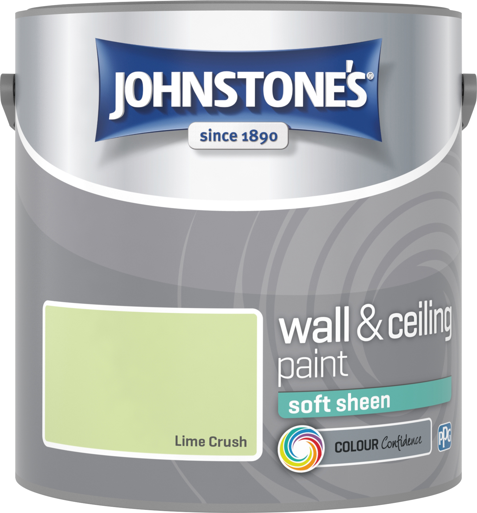 Johnstone's 305987 2.5 Litre Soft Sheen Emulsion Paint - Lime Crush