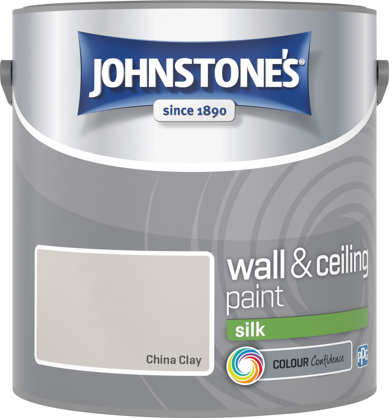 Johnstone's 306573 2.5 Litre Silk Emulsion Paint - China Clay