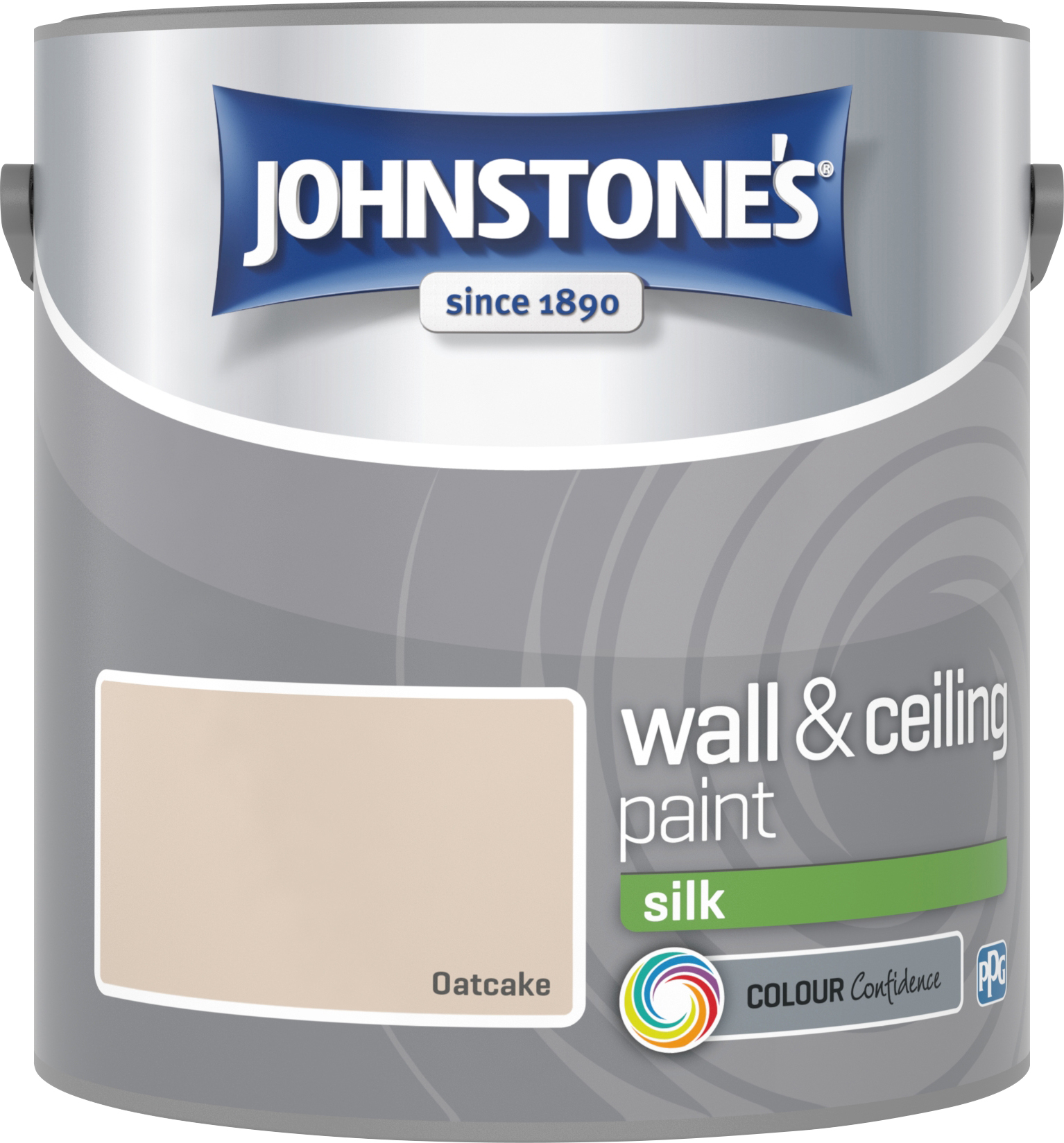 Johnstone's 306582 2.5 Litre Silk Emulsion Paint - Oatcake