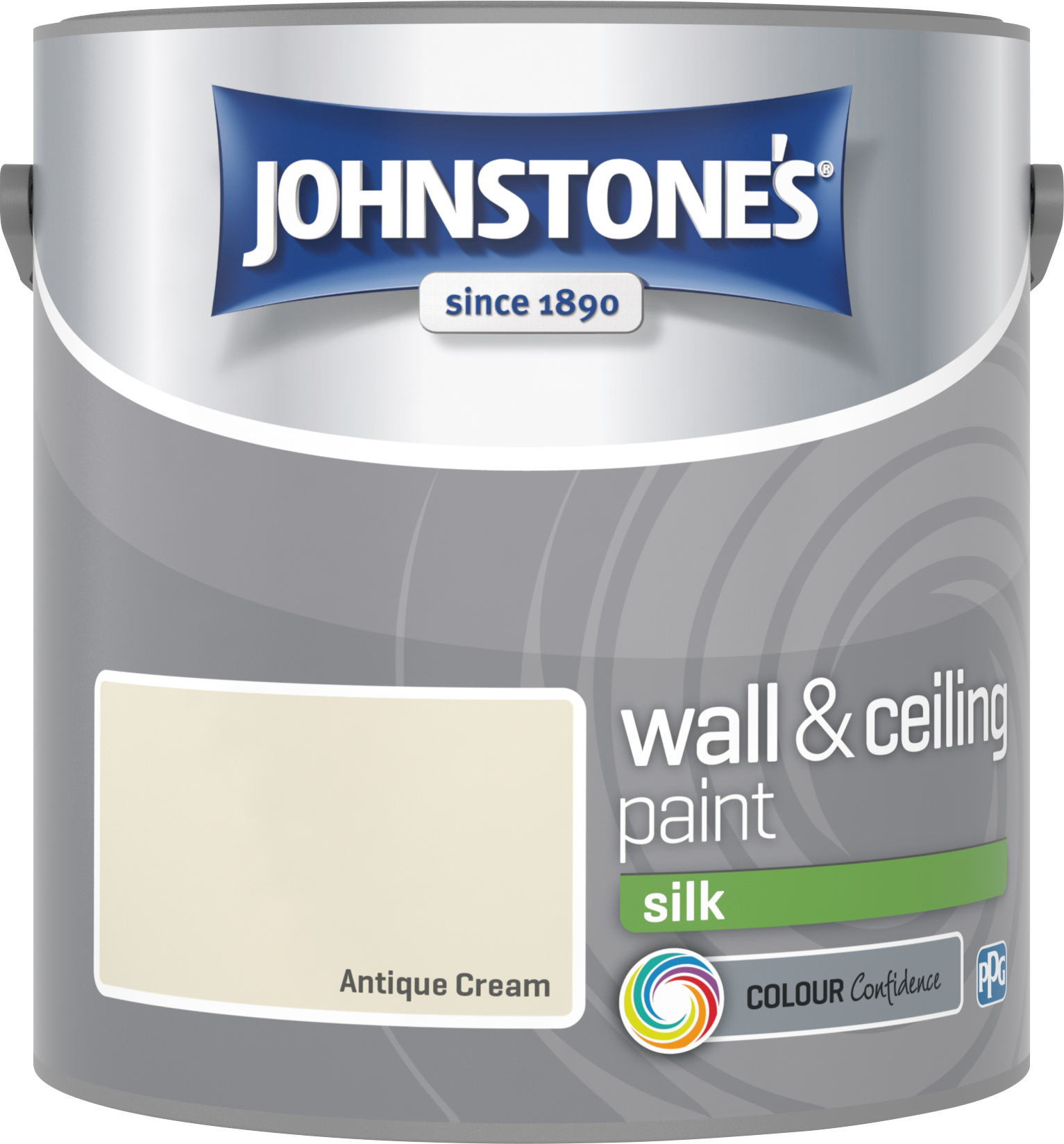 Johnstone's 306590 2.5 Litre Silk Emulsion Paint - Antique Cream