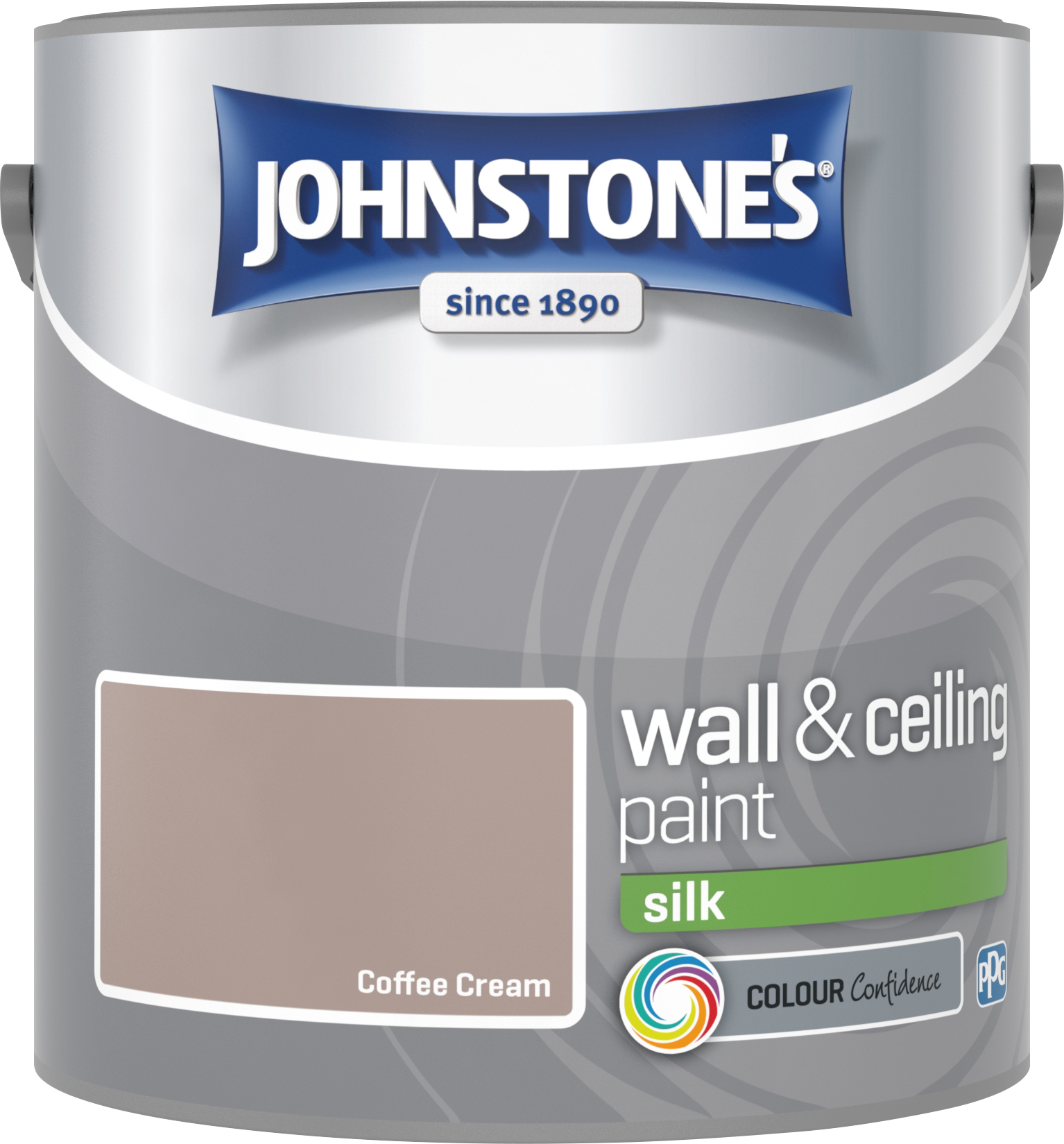 Johnstone's 306594 2.5 Litre Silk Emulsion Paint - Coffee Cream