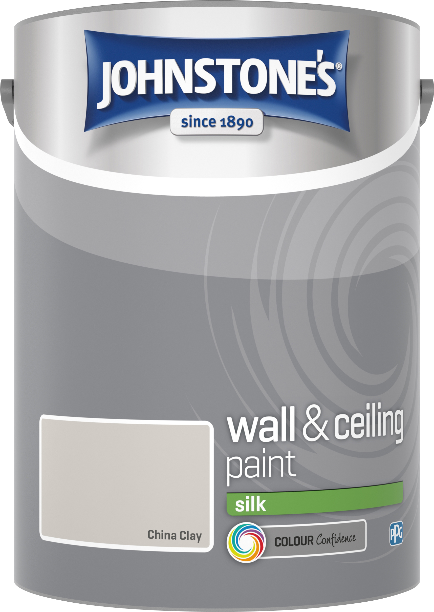 Johnstone's 306596 5 Litre Silk Emulsion Paint - China Clay