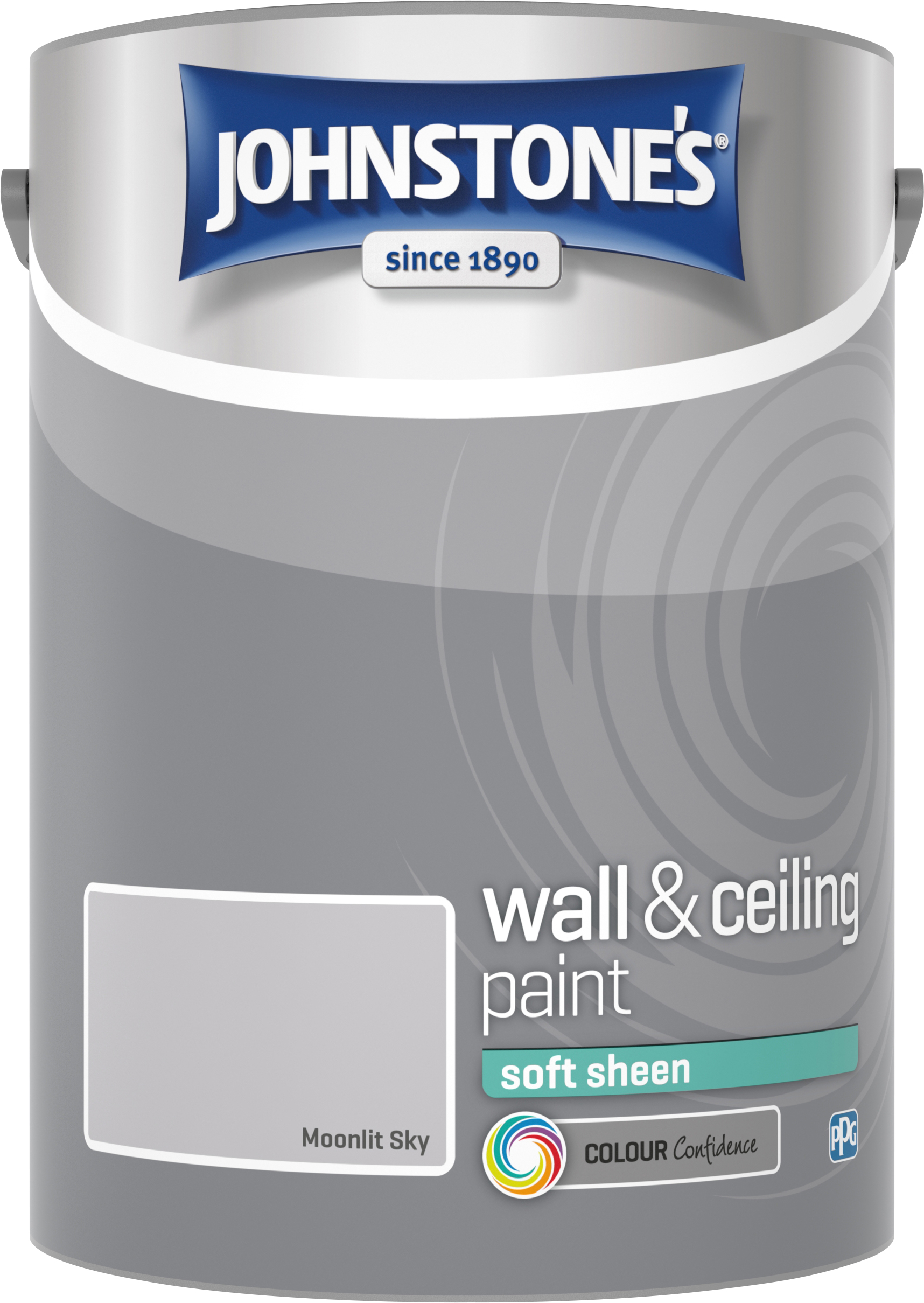 Johnstone's 307071 5 Litre Soft Sheen Emulsion Paint - Moonlit Sky