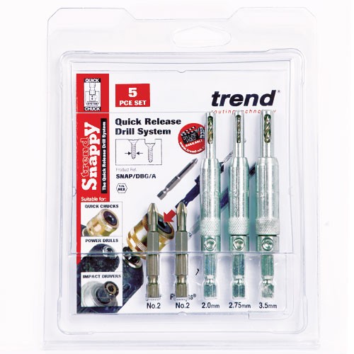 Trend Snappy drill bit guide 5pc set