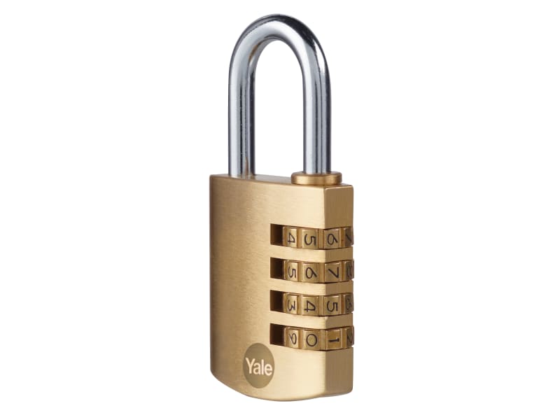 Yale Locks Brass Combination Padlock 40mm