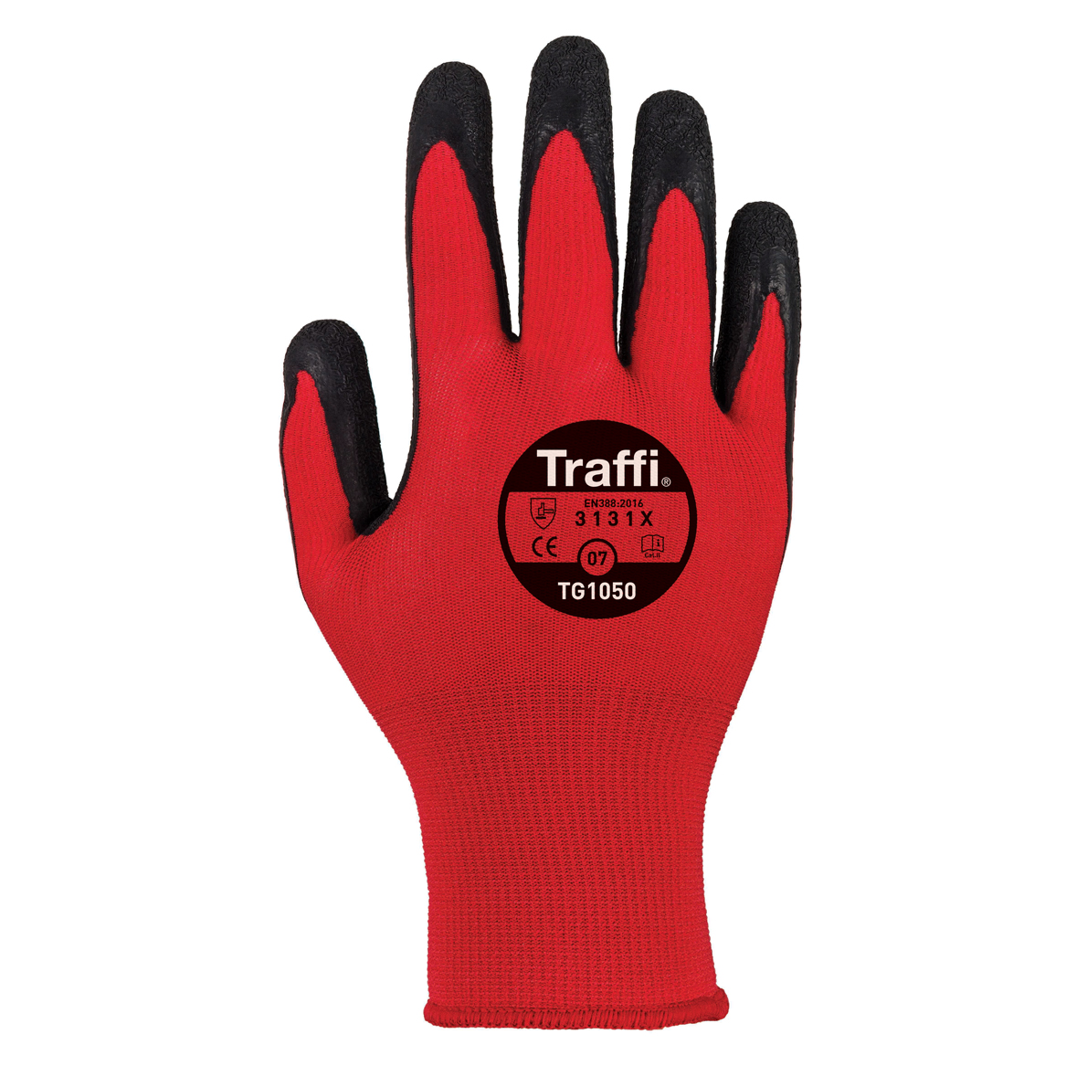 Traffiglove Tg1050 Centric 1 Cut Level 1 Red Safety Gloves Large Size 9 (pack Of 10)