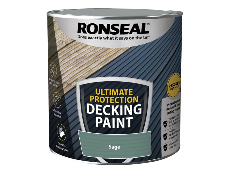 Ronseal Ultimate Protection Decking Paint Sage 2.5 litre