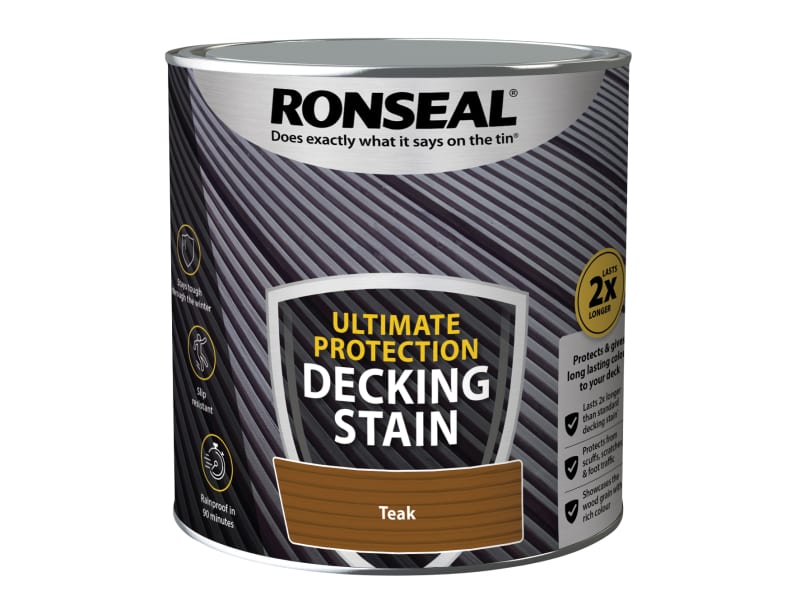 Ronseal Ultimate Protection Decking Stain Rich Teak 2.5 litre