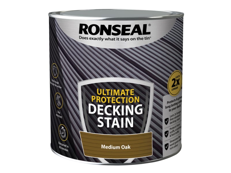 Ronseal Ultimate Protection Decking Stain Medium Oak 2.5 Litre
