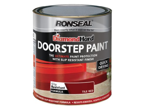 Ronseal Diamond Hard Doorstep Paint - Tile Red 750ml