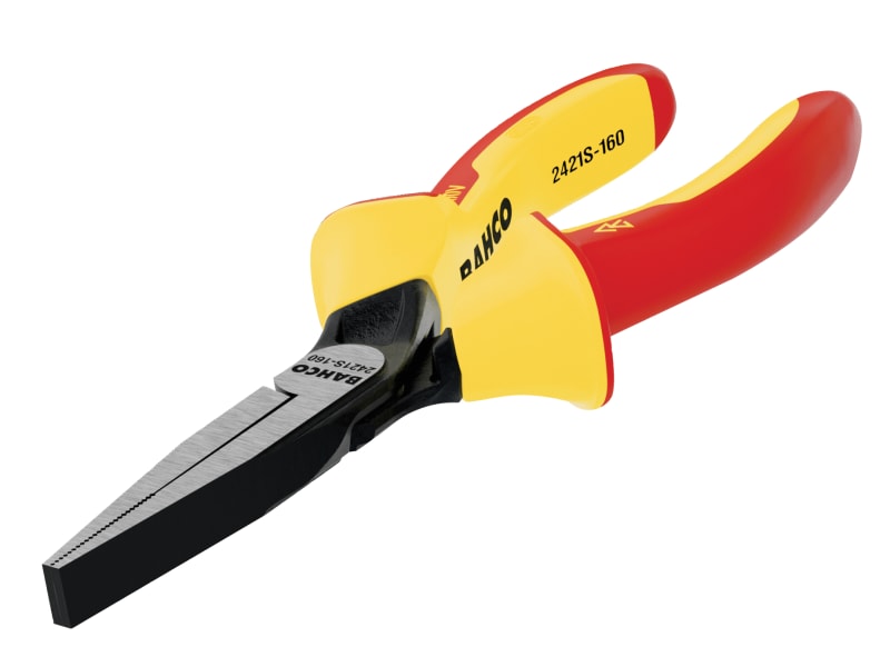 Bahco 2421S ERGO Insulated Flat Nose Pliers 160mm (6.1/4in)
