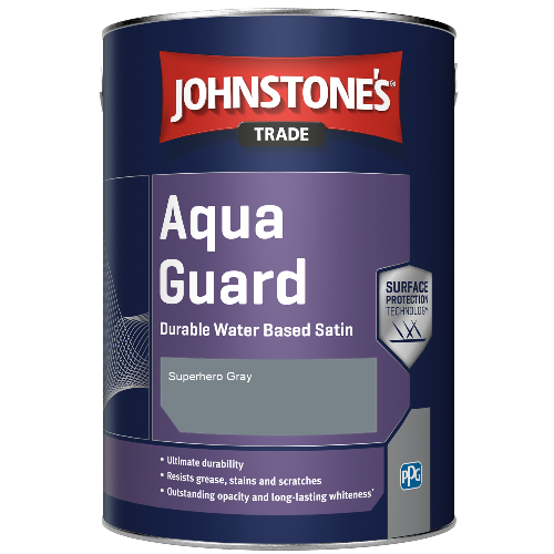 Aqua Guard Durable Water Based Satin - Superhero Gray  - 1ltr