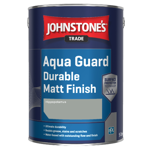 Johnstone's Aqua Guard Durable Matt Finish - Hippopotamus - 2.5ltr