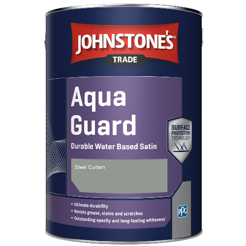 Aqua Guard Durable Water Based Satin - Steel Curtain - 1ltr