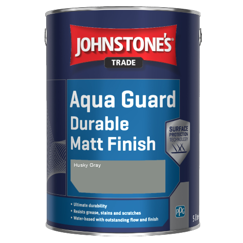 Johnstone's Aqua Guard Durable Matt Finish - Husky Gray - 2.5ltr