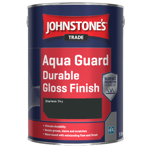 Johnstone's Aqua Guard Durable Gloss Finish - Starless Sky - 1ltr