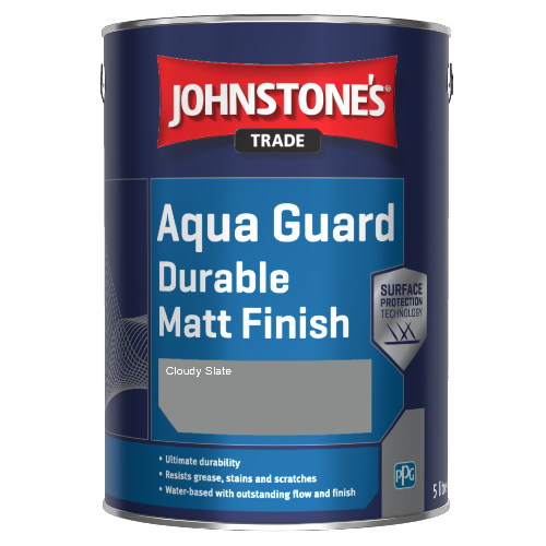 Johnstone's Aqua Guard Durable Matt Finish - Cloudy Slate - 1ltr