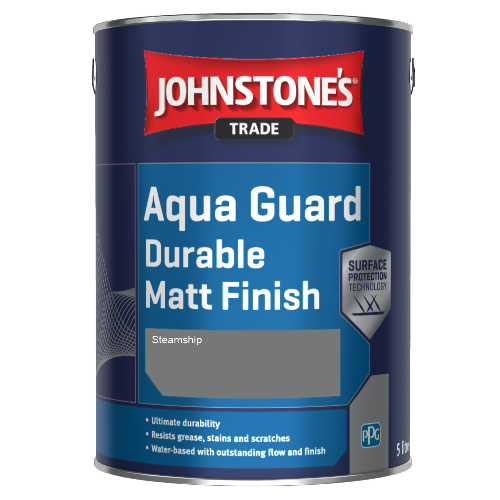 Johnstone's Aqua Guard Durable Matt Finish - Steamship - 5ltr