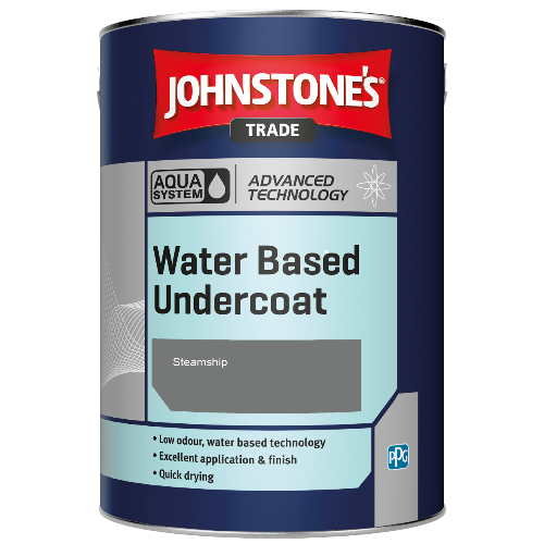 Johnstone's Aqua Water Based Undercoat paint - Steamship - 5ltr