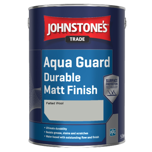 Johnstone's Aqua Guard Durable Matt Finish - Felted Wool - 1ltr