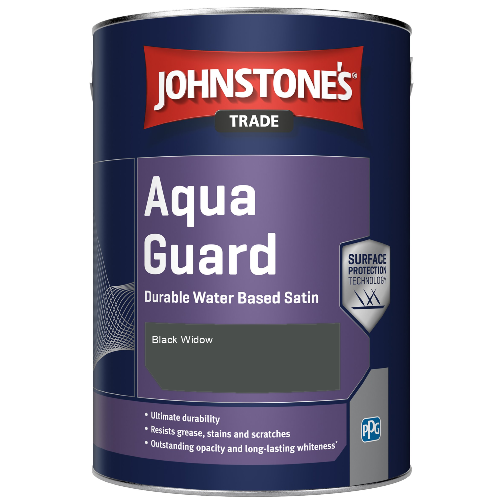 Aqua Guard Durable Water Based Satin - Black Widow - 5ltr