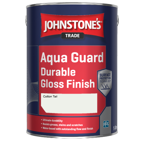 Johnstone's Aqua Guard Durable Gloss Finish - Cotton Tail - 1ltr