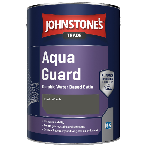 Aqua Guard Durable Water Based Satin - Dark Woods - 1ltr
