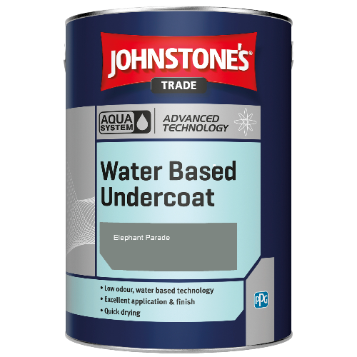 Johnstone's Aqua Water Based Undercoat paint - Elephant Parade - 5ltr