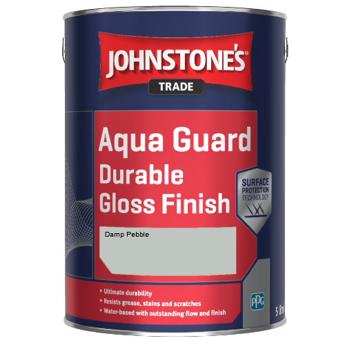 Johnstone's Aqua Guard Durable Gloss Finish - Damp Pebble - 2.5ltr