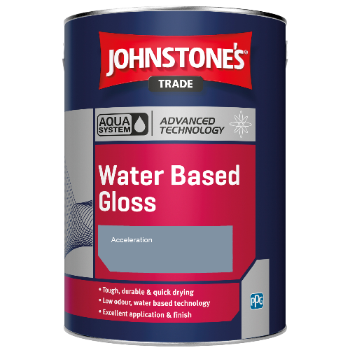Johnstone's Aqua Water Based Gloss paint - Acceleration - 5ltr