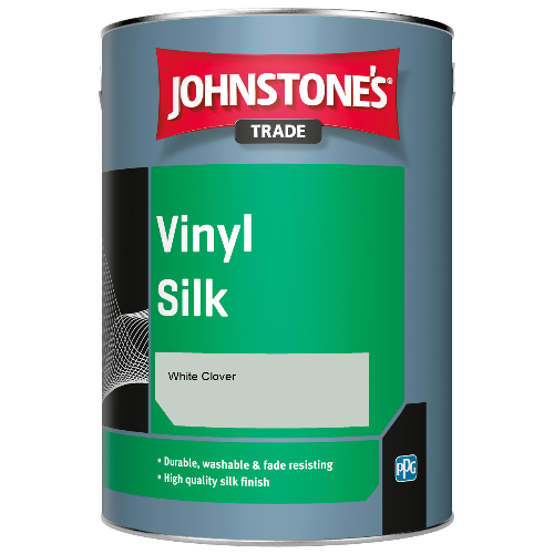 Johnstone's Trade Vinyl Silk emulsion paint - White Clover - 5ltr