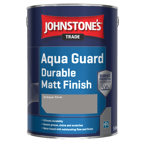 Johnstone's Aqua Guard Durable Matt Finish - Antique Silver - 1ltr