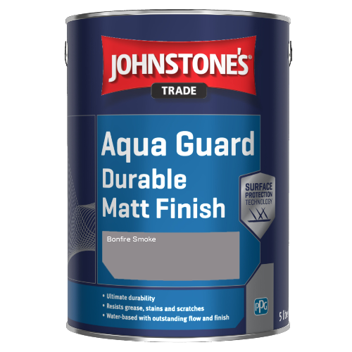 Johnstone's Aqua Guard Durable Matt Finish - Bonfire Smoke - 5ltr