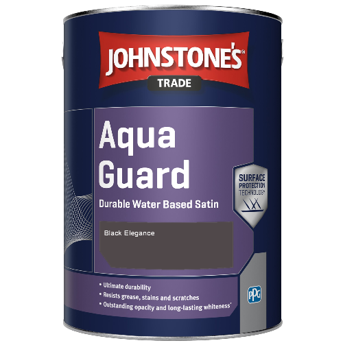 Aqua Guard Durable Water Based Satin - Black Elegance - 1ltr