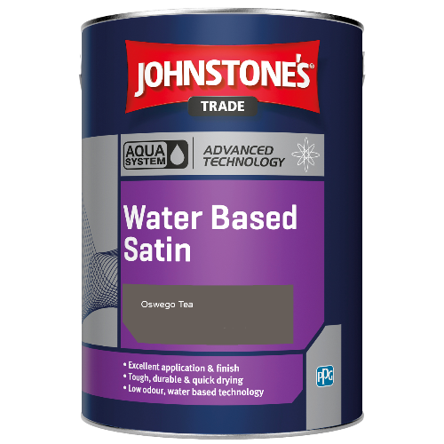 Johnstone's Aqua Water Based Satin finish paint - Oswego Tea - 5ltr
