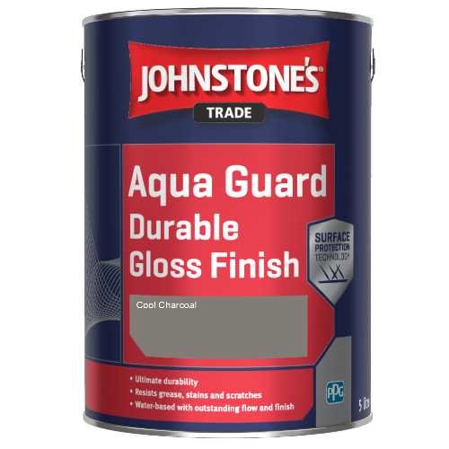 Johnstone's Aqua Guard Durable Gloss Finish - Cool Charcoal - 1ltr
