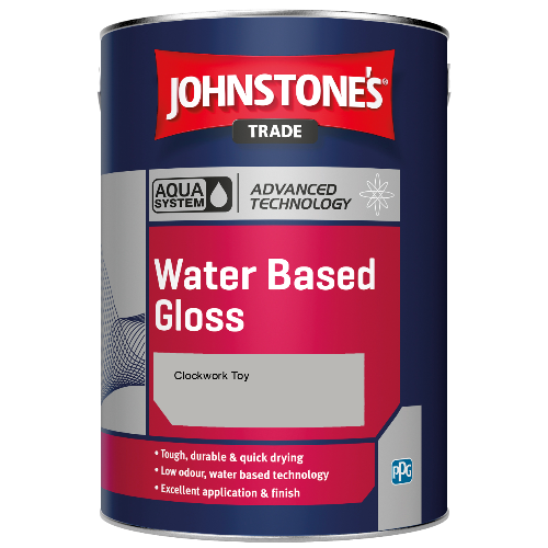 Johnstone's Aqua Water Based Gloss paint - Clockwork Toy - 2.5ltr