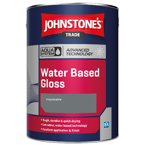 Johnstone's Aqua Water Based Gloss paint - Improbable - 5ltr