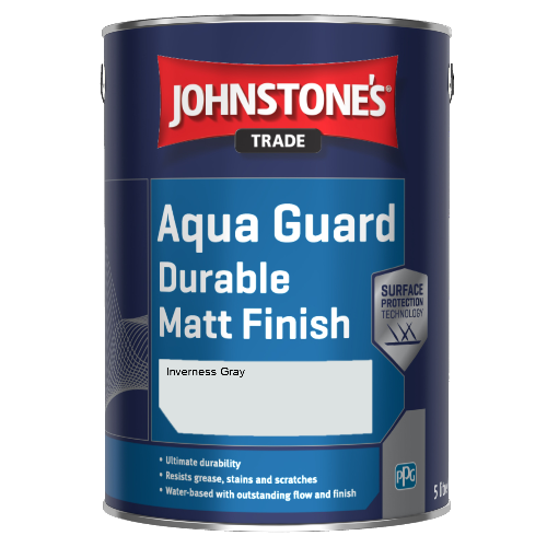 Johnstone's Aqua Guard Durable Matt Finish - Inverness Gray - 1ltr