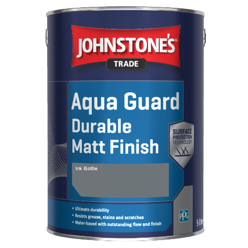 Johnstone's Aqua Guard Durable Matt Finish - Ink Bottle - 1ltr