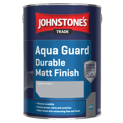 Johnstone's Aqua Guard Durable Matt Finish - Silver Charm - 1ltr