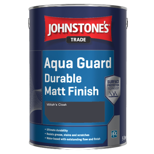 Johnstone's Aqua Guard Durable Matt Finish - Witch’s Cloak - 1ltr