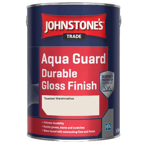 Johnstone's Aqua Guard Durable Gloss Finish - Toasted Marshmallow - 1ltr
